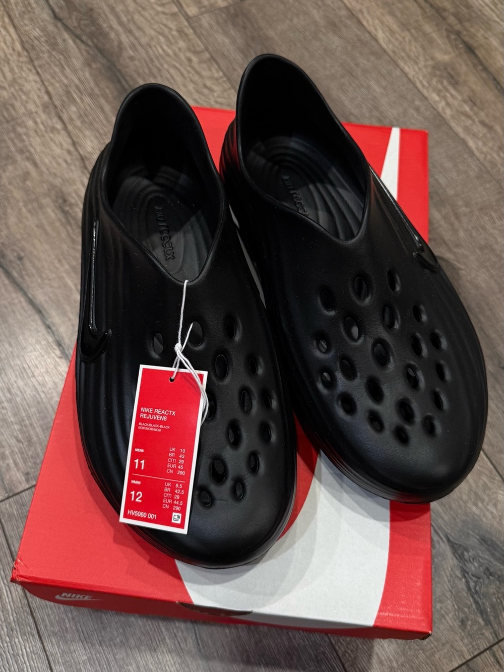 Nike Men’s React Foam Slip-On Clog in Black